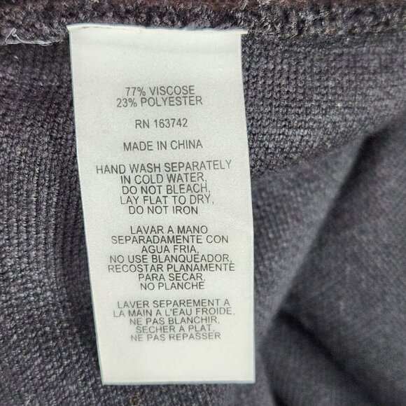 Milano Knit Faux Wrap Skirt Women's M Black Stretch Business Old Money Formal - Picture 7 of 7